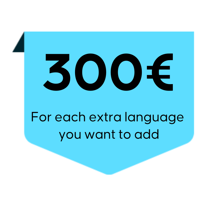 multilingual websites at 300 euro